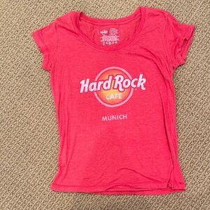Hard Rock Cafe Munich Pink Tee